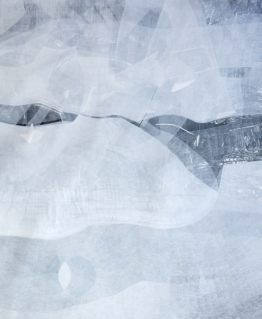Blizzard
2024, linen canvas, acrylic markers, varnish, 100×120 cm