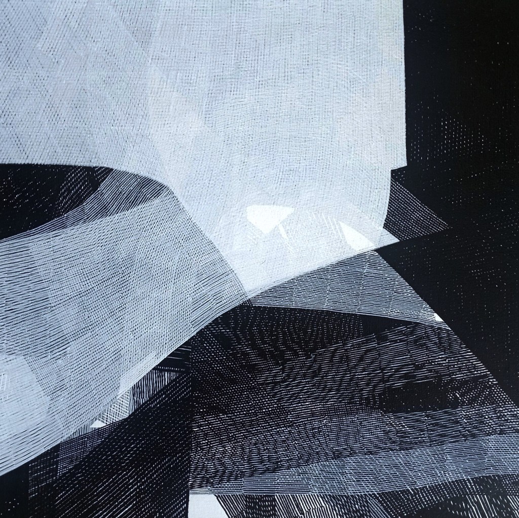 Untitled
2025, linen canvas, acrylic markers, varnish, 30×30 cm